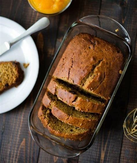 I love to bake and i love to i modified this bread a little bit because i wanted to make it healthier, so i cut out the oil and replaced it with apple sauce and replaced some of the flour. Pumpkin Raisin Bread Recipe | FaveHealthyRecipes.com