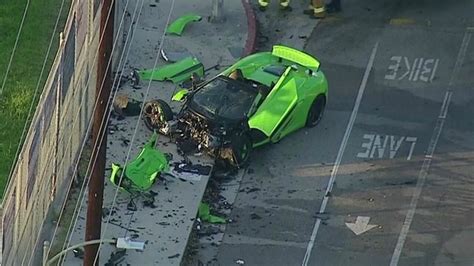 High End Mclaren Sports Car Destroyed In Los Angeles Area Crash
