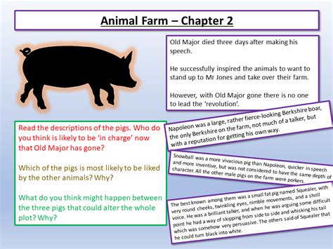 Animal Farm Chapter 2 Teaching Resources