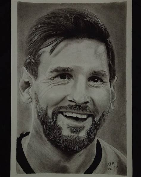 Lionel Messi Drawing Photos Howtotellifpaintingisoiloracrylic