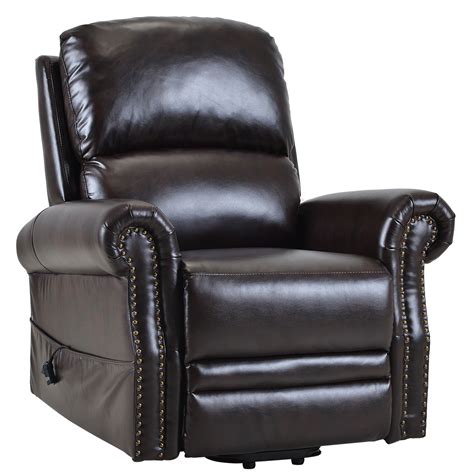 Leather is a natural material and develops its own character as it ages. SEGMART Lift Chair Recliner with Remote Control, Brown PU ...
