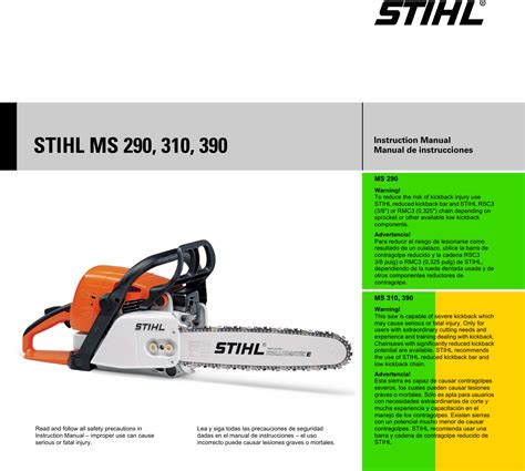 Stihl Ms290 310 390 Manual Ms 290 310
