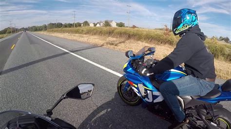 If he respects the power he'll be fine. 2019 ZX6R vs 2016 GSXR 1000 - YouTube