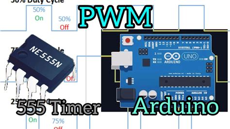 How To Pwm In Simple Way Using 555 Timer And Arduino Youtube