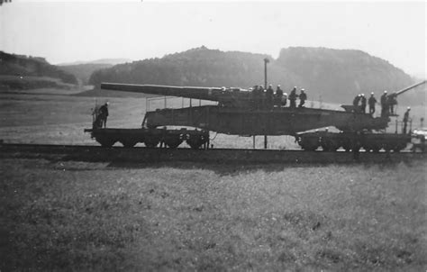 28 Cm Schwere Bruno German Railway Gun World War Photos