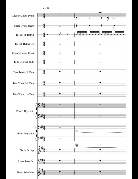 Tom Sawyer Rush Sheet Music For Piano Percussion Download Free In