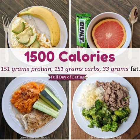 Meal Prep And Printable For 1500 Calorie Day {40 40 20} Health Beet