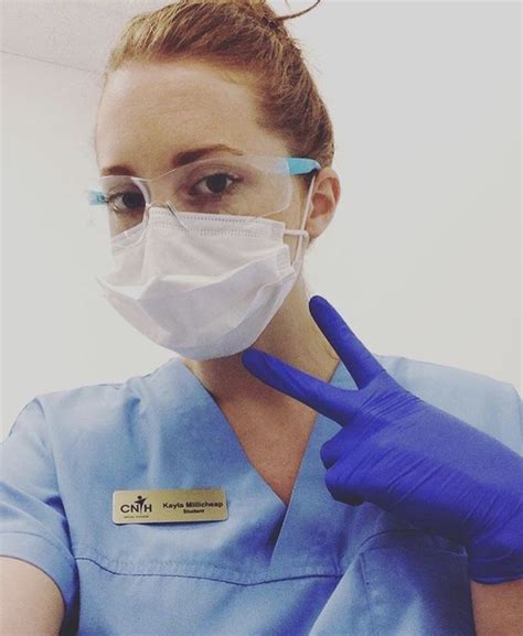Nurse Dress Uniform Beautiful Nurse Latex Gloves Nursing Dress
