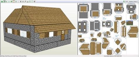 This Village House Paper Model In Minecraft Style Was Created By
