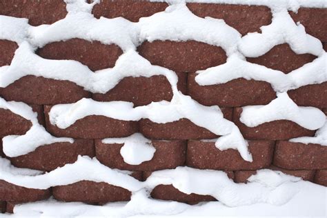Snow On Brick Wall Texture Picture Free Photograph Photos Public Domain
