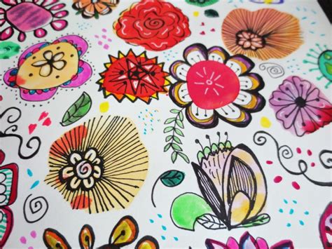 Easy And Fun Watercolor Flower Doodles Marcia Beckett