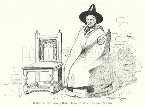Inmate Of The Trinity Bede House At Castle Rising Norfolk Stock Image