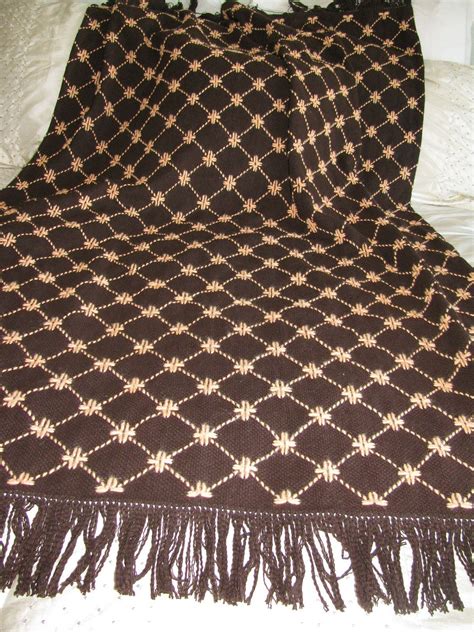 1 Of 2 Chocolate Brown Monks Cloth Swedish Weaving By