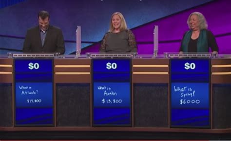 All Three Contestants On Jeopardy Leave With Nothing Video