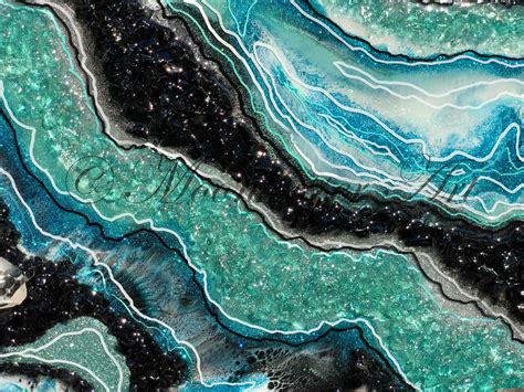 Geode Resin Art Crystal Wave Moonkusser Art
