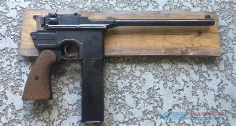 Mauser C96 Broomhandle 9mm Luger Pi For Sale At