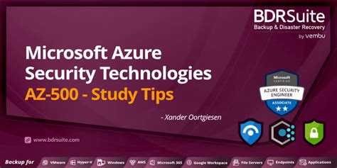 Microsoft Azure Security Technologies Az 500 Study Tips Bdrsuite