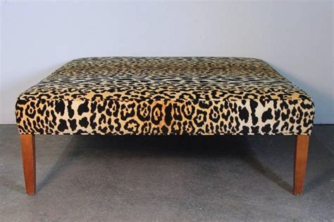 Search results for animal print ottoman. Leopard Print Ottoman or Coffee Table For Sale at 1stdibs