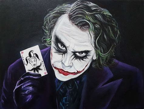 Joker The Dark Knight Painting By Artist Pooja Lalwani