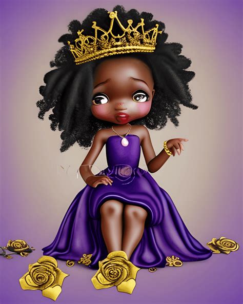 Beautiful Ebony Princess Creative Fabrica