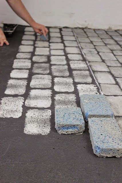 Faux Cobblestone Wall Faux Brick Cobblestone Painted Floors