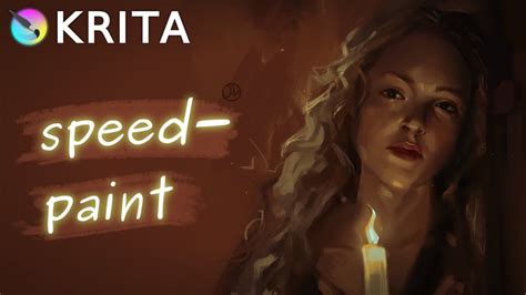 Krita Speedpaint Portrait Of A Girl Youtube