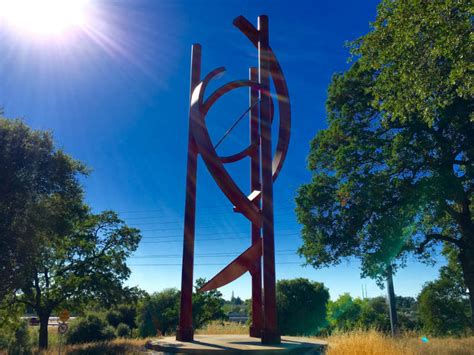 Giant Red Roseville Sculpture Is A Rose To Some, Is Not A Rose To The