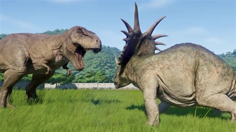 Styracosaurus Destroys T Rex Acrocanthosaurus Spinosaurus I Rex My