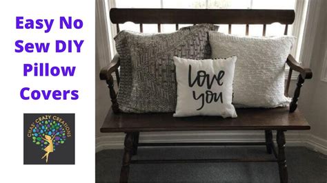 Easy No Sew Diy Pillow Covers Youtube