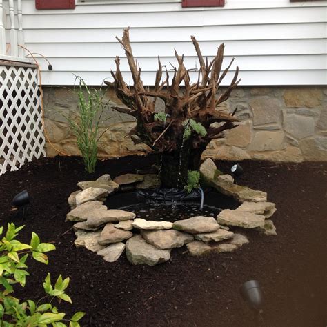 Tree Stump Fountain We Loved Doing This Water Features