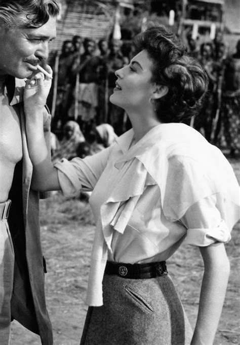 Gatabella “clark Gable And Ava Gardner Mogambo 1953 ” Ava Gardner Old Hollywood Stars