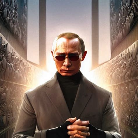 Vladimir Putin As Neo From Matrix In Sunglasses Full Body Reali Arthub Ai
