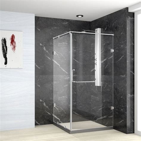 Jaquar Glass And SS 2 Part Corner Shower Enclosure For Bathroom At