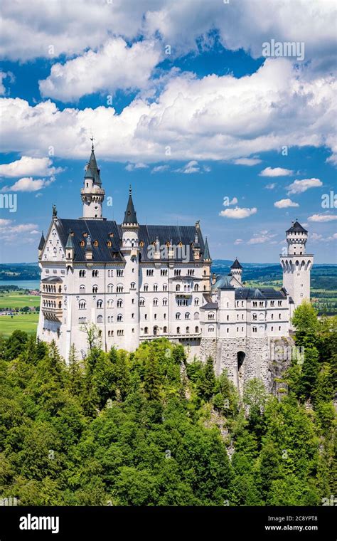 Fairytale Neuschwanstein Castle In Bavaria Germany Stock Photo Alamy
