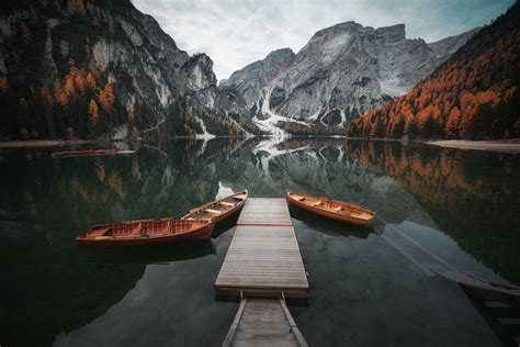 Braies Lake Dolomites Italy Most Beautiful Picture