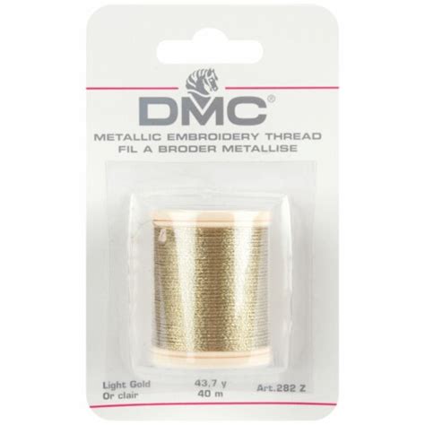 Dmc Metallic Embroidery Thread 437yd Light Gold 1 Count Kroger