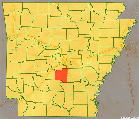 Map Of Grant County Arkansas