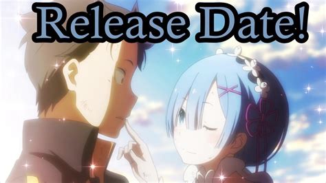 Season 2 Release Date Rezero Season 2 Confirmed For 2019 Youtube