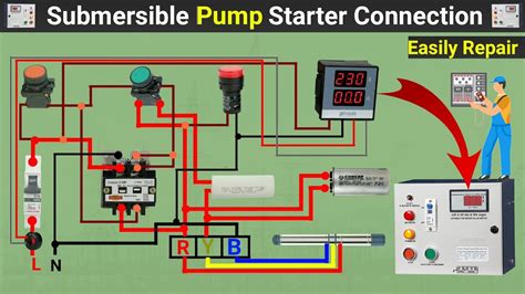 Submersible Pump Starter Wiring Connection Lets Make Youtube