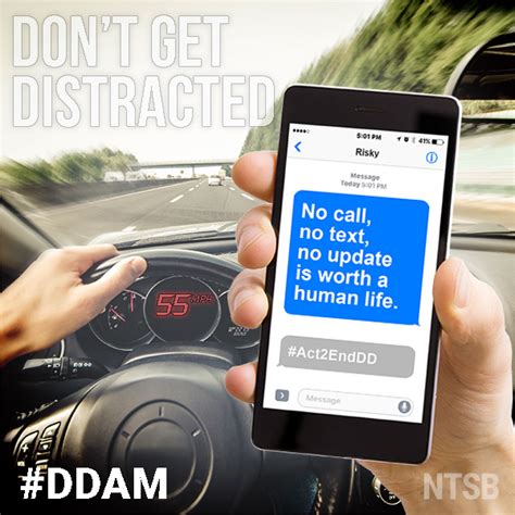 Kicking Off National Distracted Driving Awareness Month Ntsb Safety