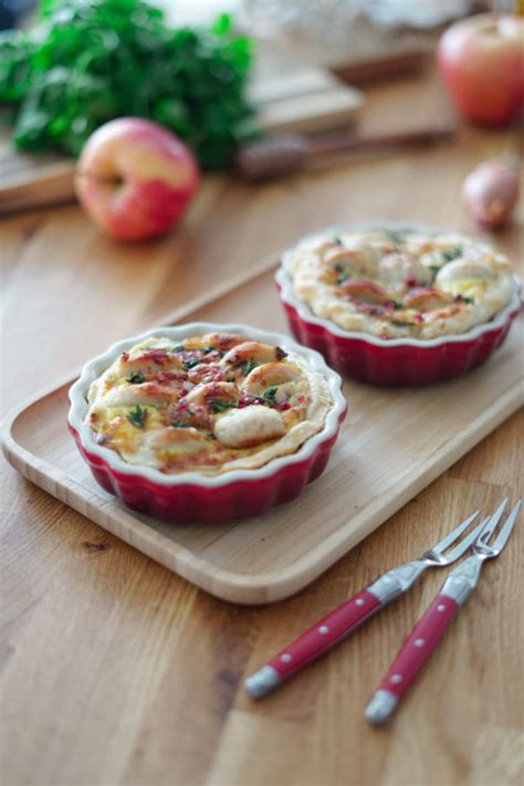 Tarte au boudin blanc et aux pommes