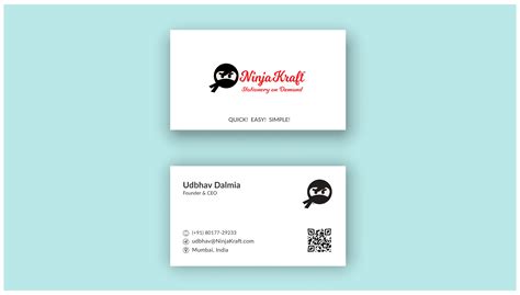 I Will Do Minimalist Unique And Professional Business Card Design For
