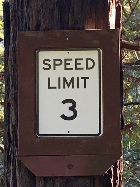 3 Mph Speed Limit Sign Found In Big Sur California Can You Drive That