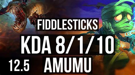 FIDDLE Vs AMUMU JNG 8 1 10 2 1M Mastery Legendary 400 Games