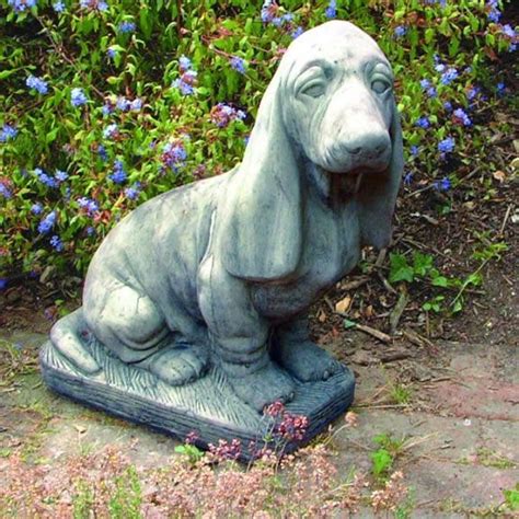 Basset Statue Garden Ornament Amiska Dog Garden Statues Garden