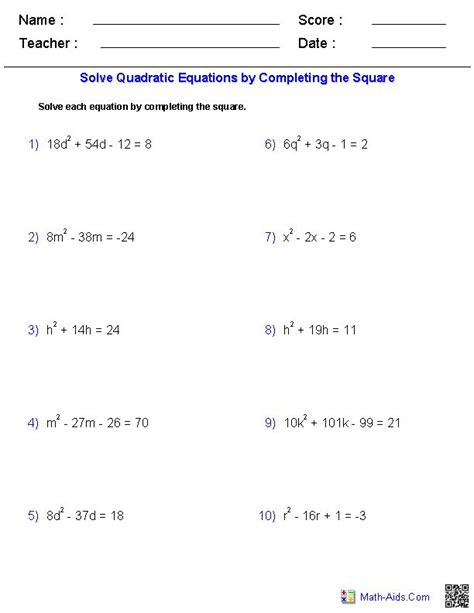 Free quadratic equations solved quetions class10. Algebra 1 Worksheets and Answer Key | Briefencounters