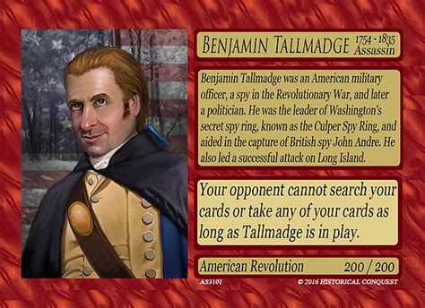 Benjamin Tallmadge Historical Conquest Wiki Fandom