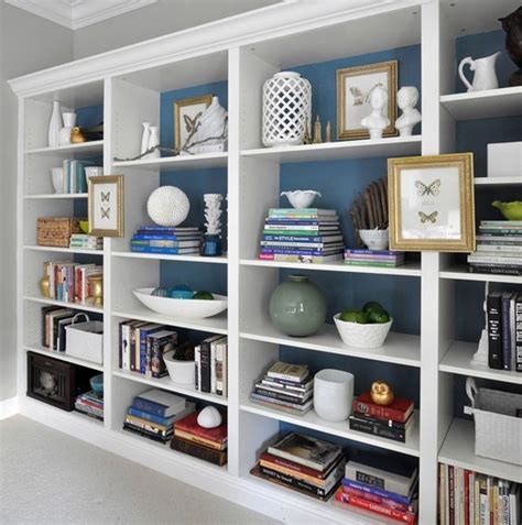 The Billy Ikea Bookcases As Built In Paint Back Of Shelves Good Ideas