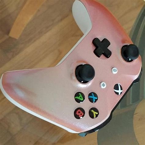 Xbox One S Custom Painted Shift Pink To Gold Rose Gold