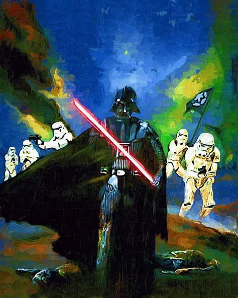 Empire Star Wars Art Digital Art By Larry Jones Fine Art America